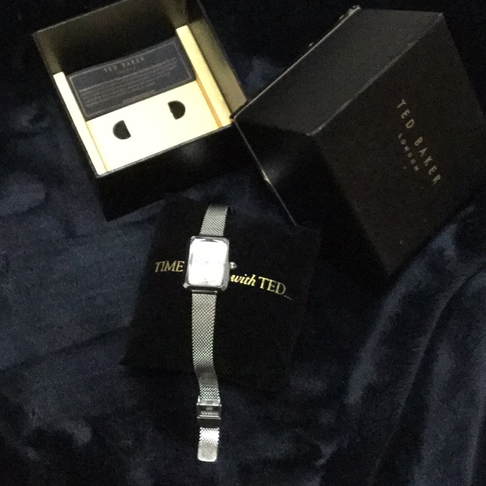 Ted Baker silver dress watch